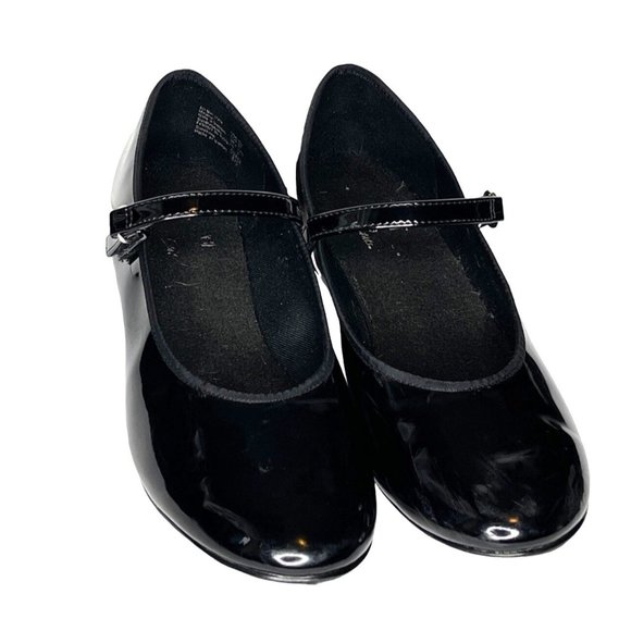 010 ABT SPOTLIGHTS TAP SHOES BLACK MARYJANE STRAP 4.5 Posh Show sb7 - Picture 1 of 5